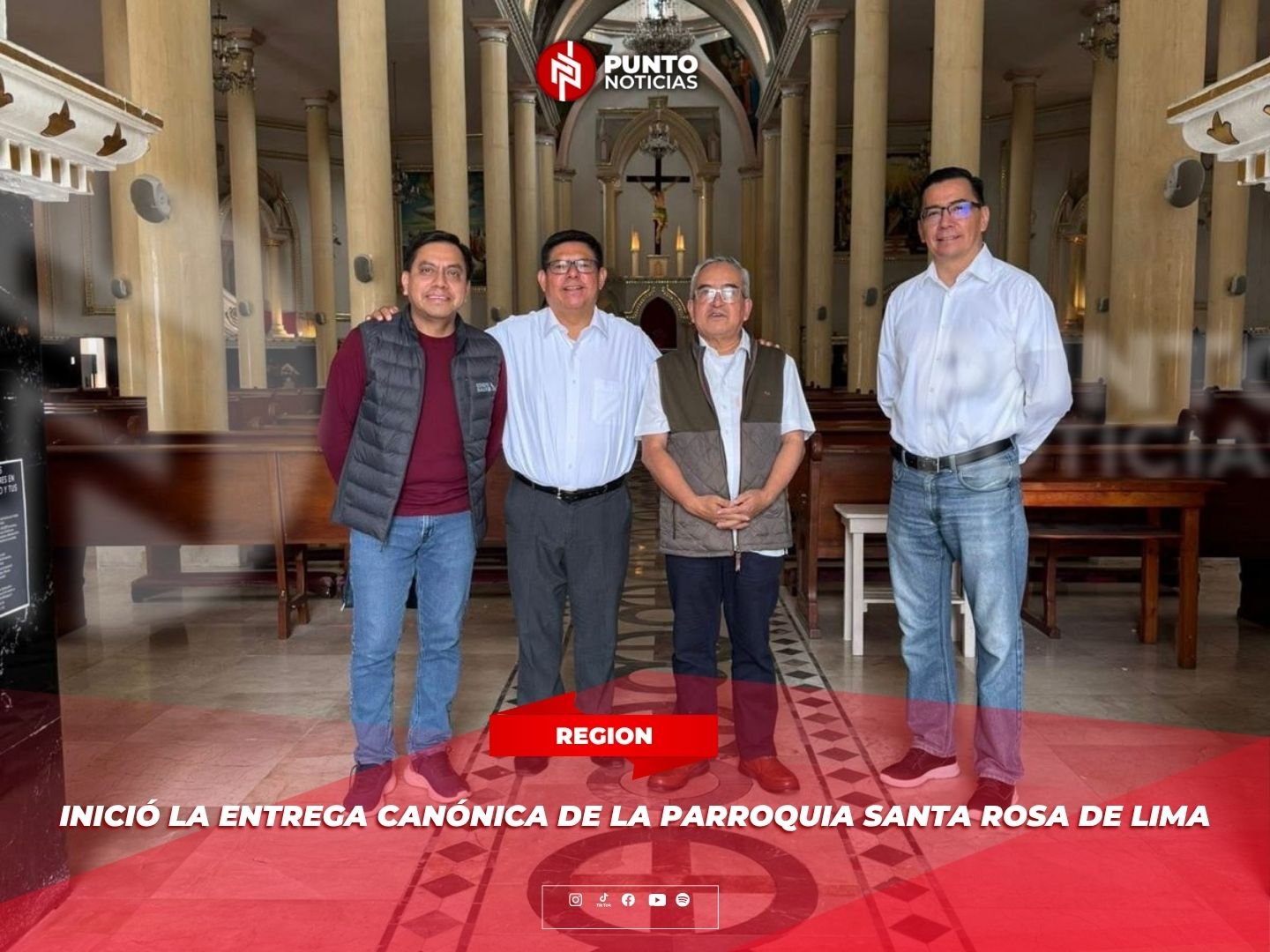Inició la entrega canónica de la Parroquia Santa Rosa de Lima
