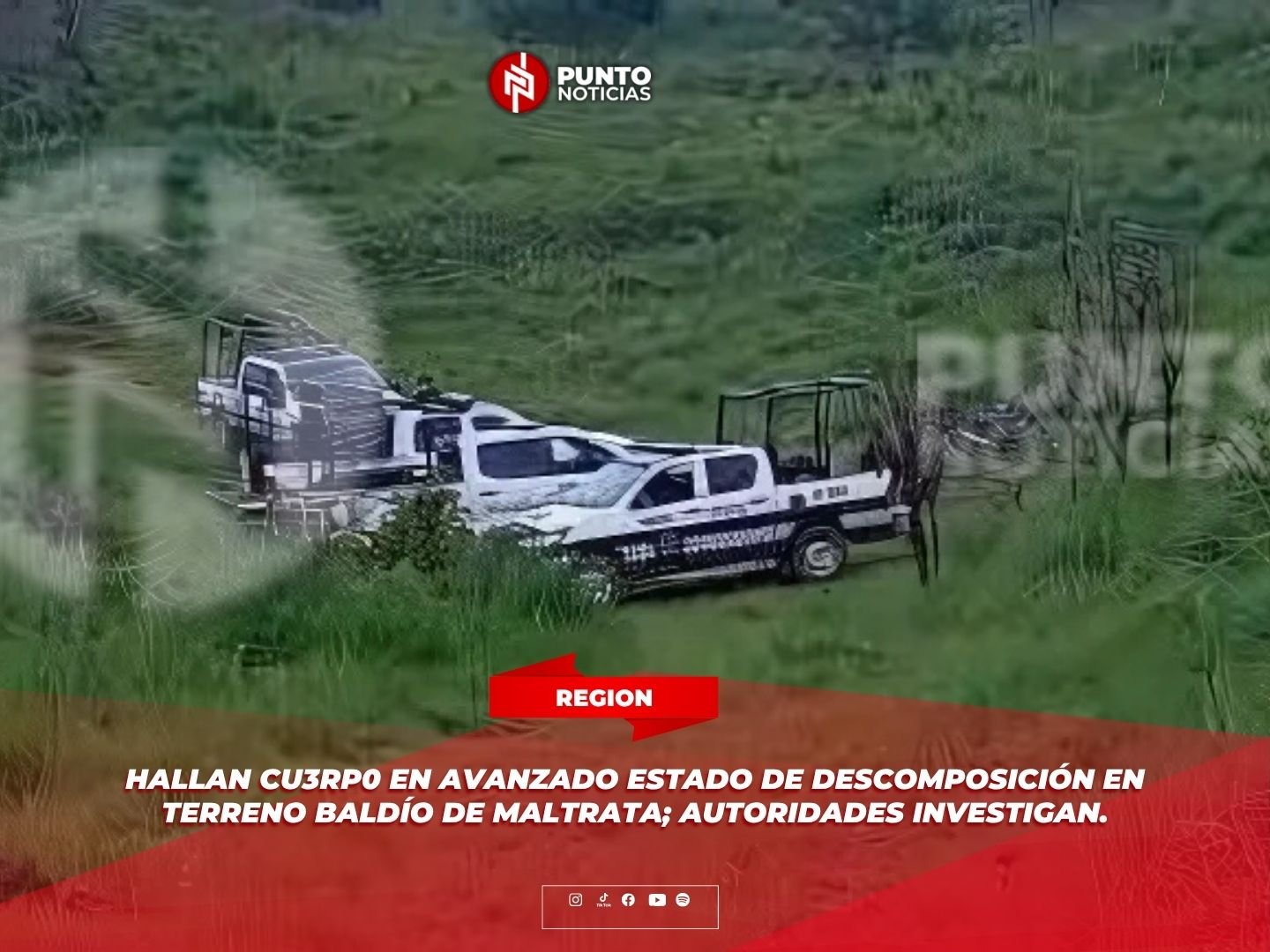 Hallan cu3rp0 en avanzado estado de d3scomp0sición en terreno baldío de Maltrata; autoridades investigan.