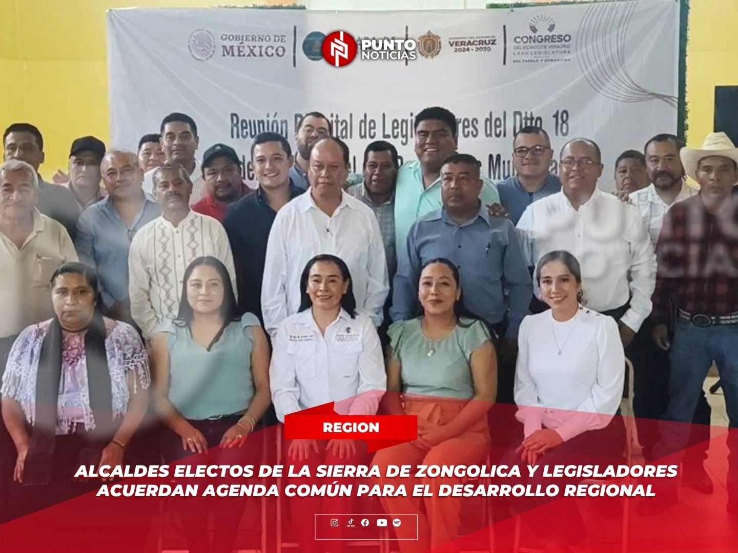 Alcaldes electos de la sierra de Zongolica y legisladores acuerdan agenda común para el desarrollo regional