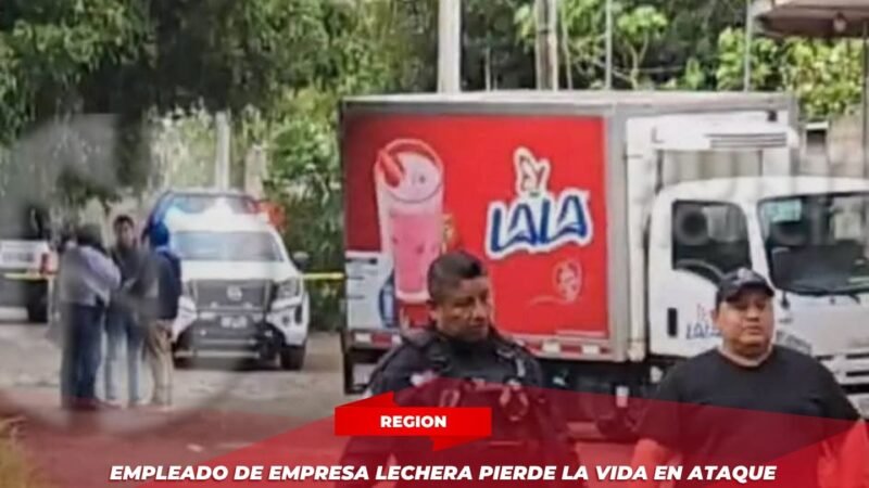 Empleado de empresa lechera pierde la vida en ataque armado en Nogales