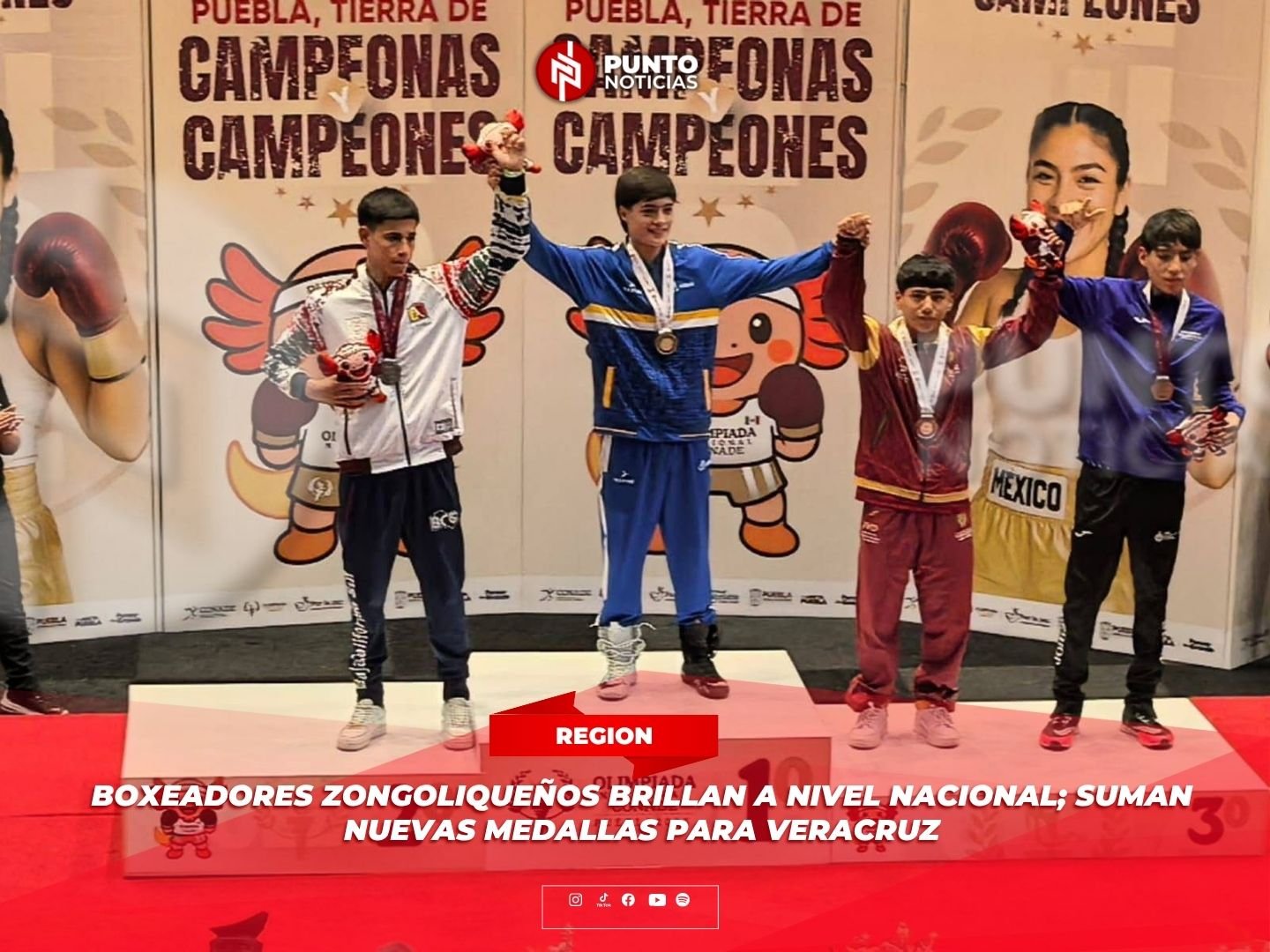 Boxeadores zongoliqueños brillan a nivel nacional; suman nuevas medallas para Veracruz