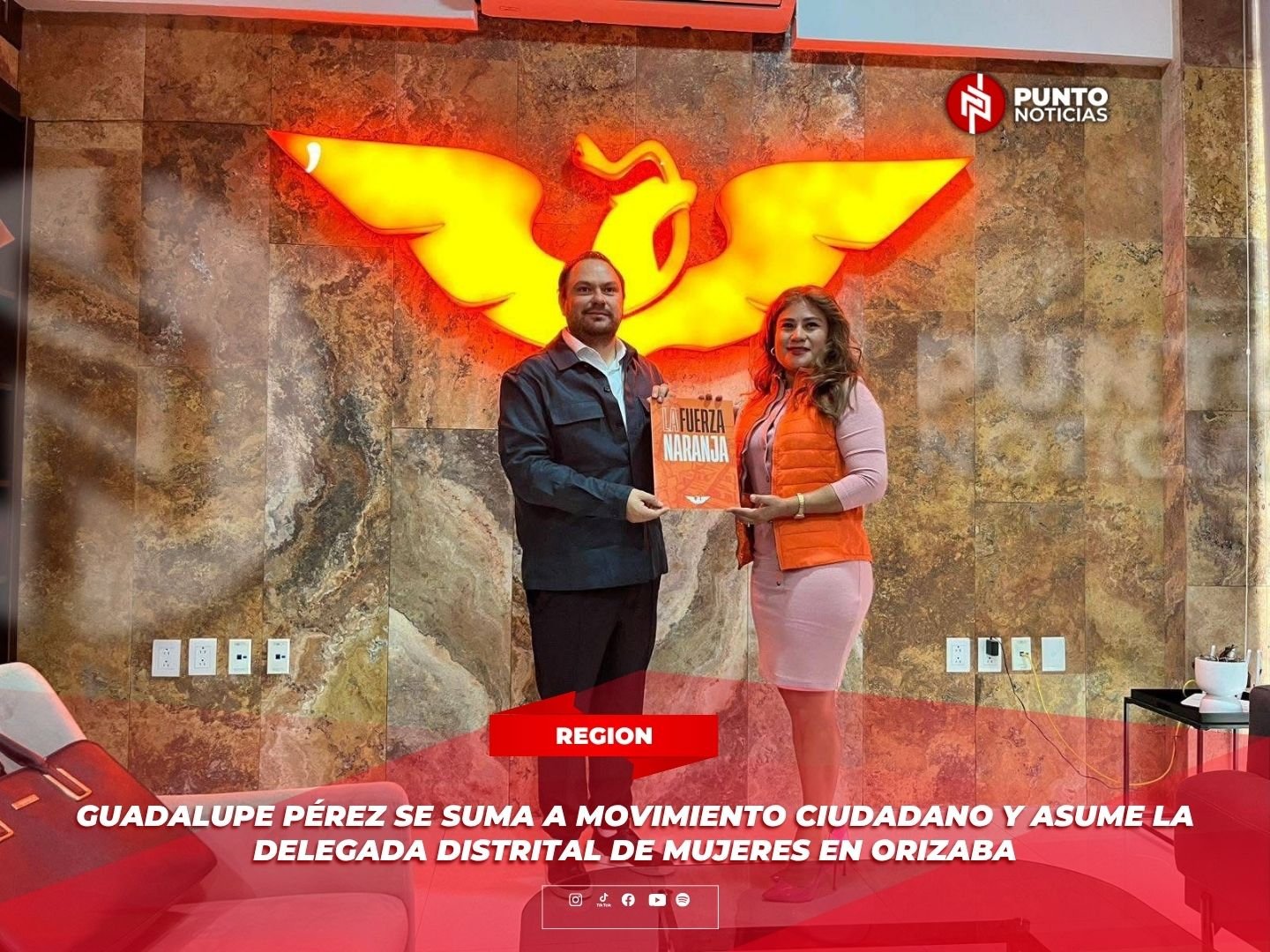 Guadalupe Pérez se suma a Movimiento Ciudadano y asume la Delegada Distrital de Mujeres en Orizaba