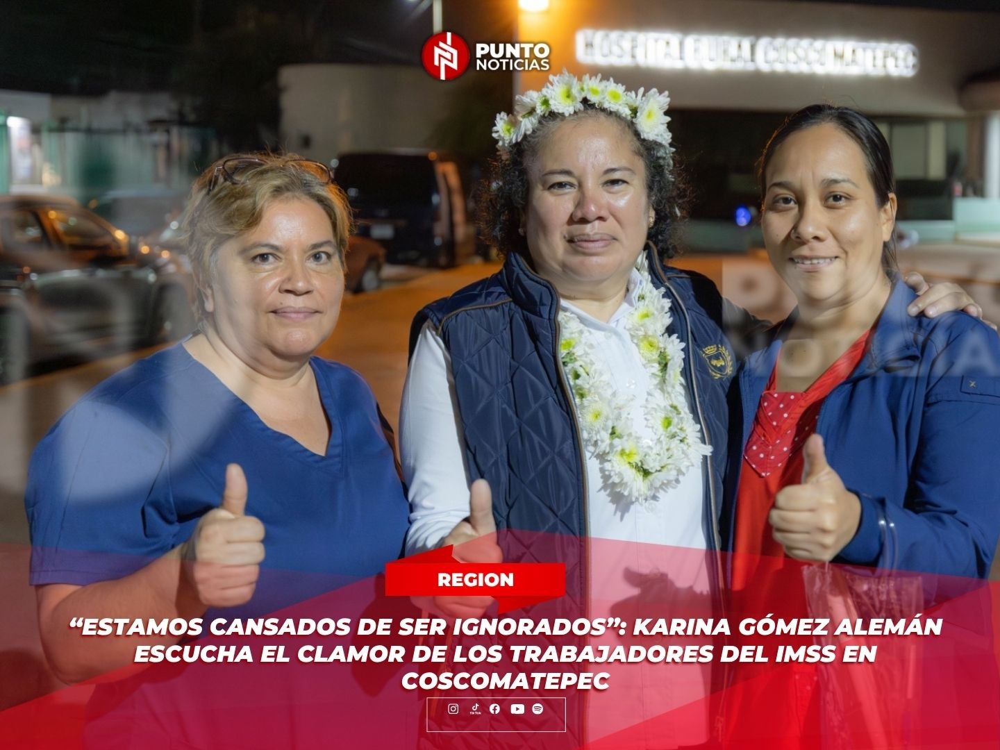 “Estamos cansados de ser ignorados”: Karina Gómez Alemán escucha el clamor de los trabajadores del IMSS en Coscomatepec