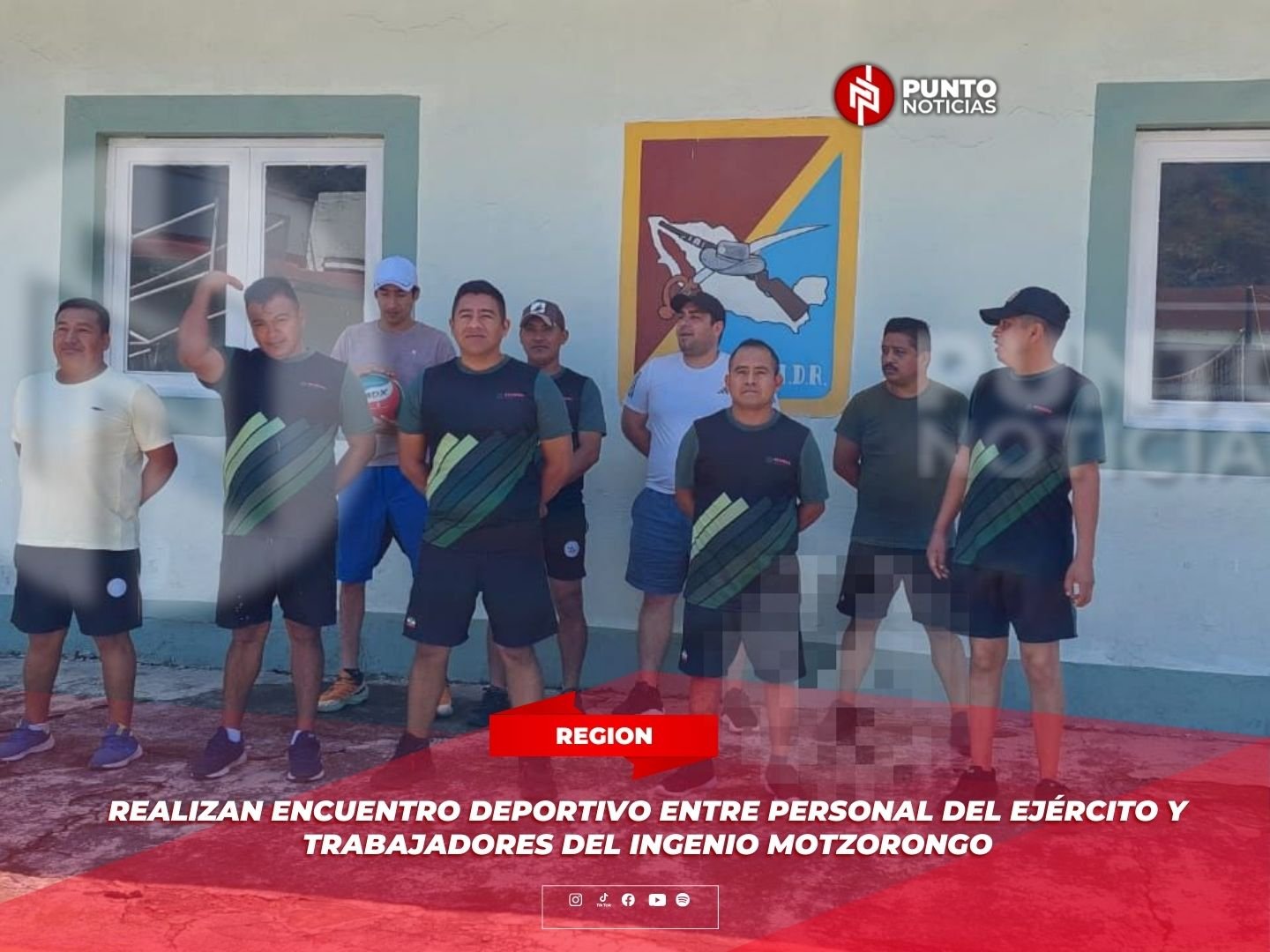 Realizan encuentro deportivo entre personal del Ejército y trabajadores del Ingenio Motzorongo