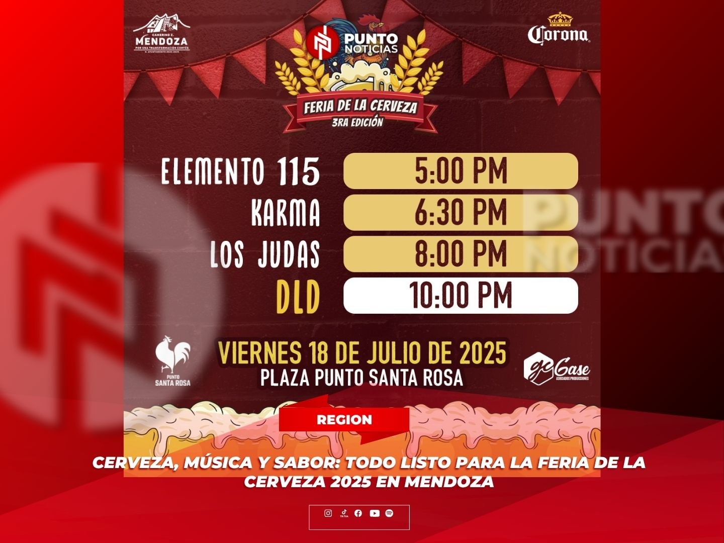 Cerveza, música y sabor: todo listo para la Feria de la Cerveza 2025 en Mendoza