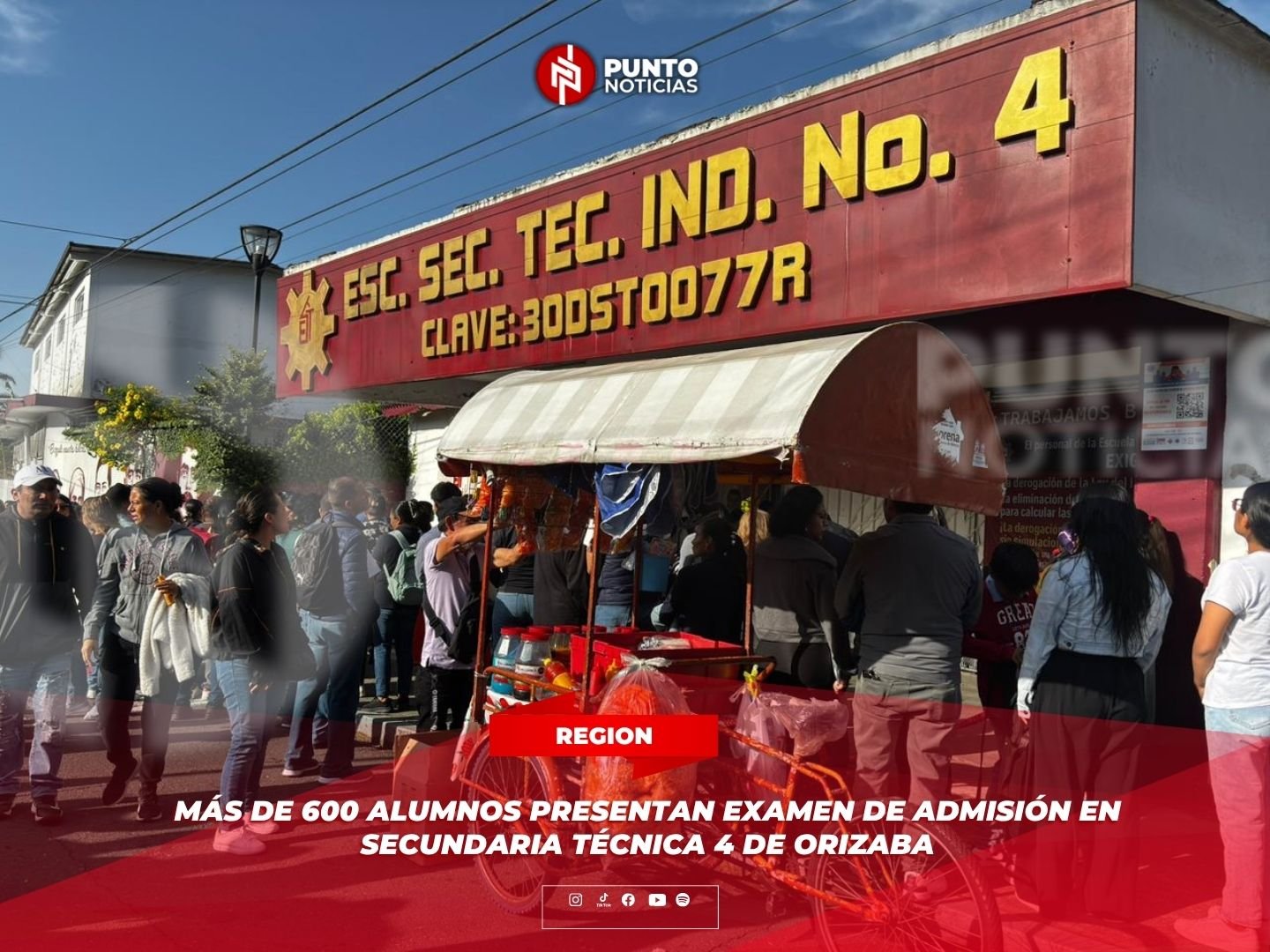Más de 600 alumnos presentan examen de admisión en Secundaria Técnica 4 de Orizaba
