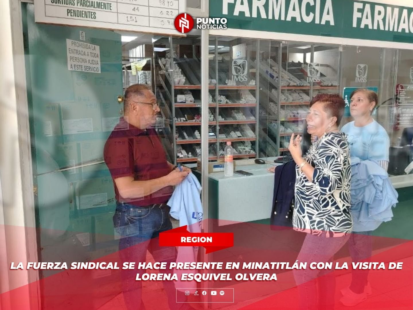 La fuerza sindical se hace presente en Minatitlán con la visita de Lorena Esquivel Olvera