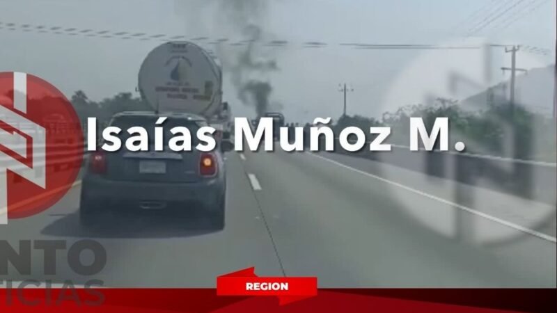 SE INCENDIA CAMIONETA EN LA AUTOPISTA ORIZABA-CÓRDOBA.