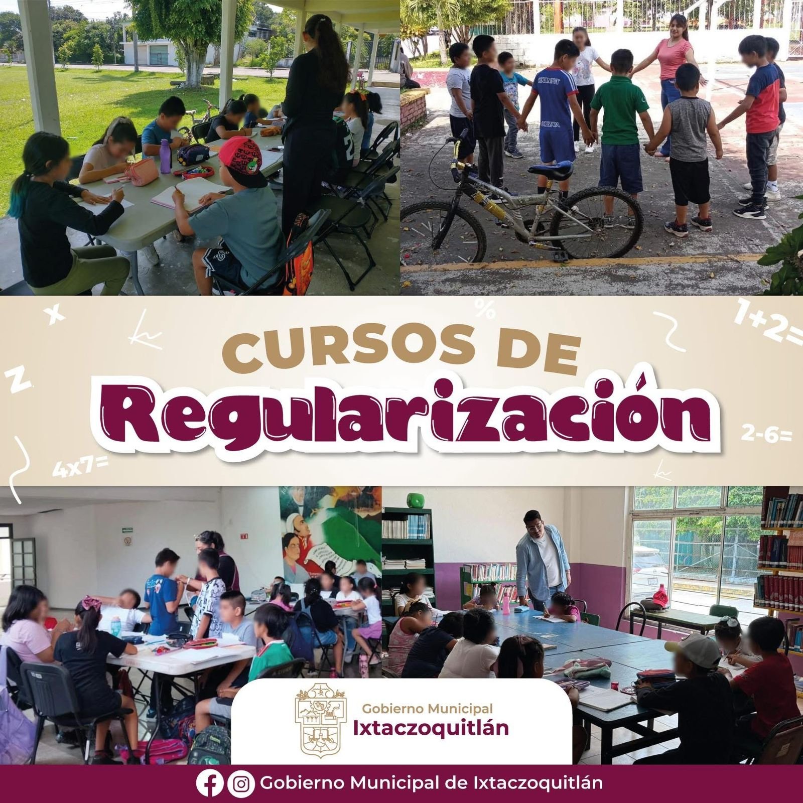 Inician cursos de regularización gratuitos para niñas y niños en Ixtaczoquitlán