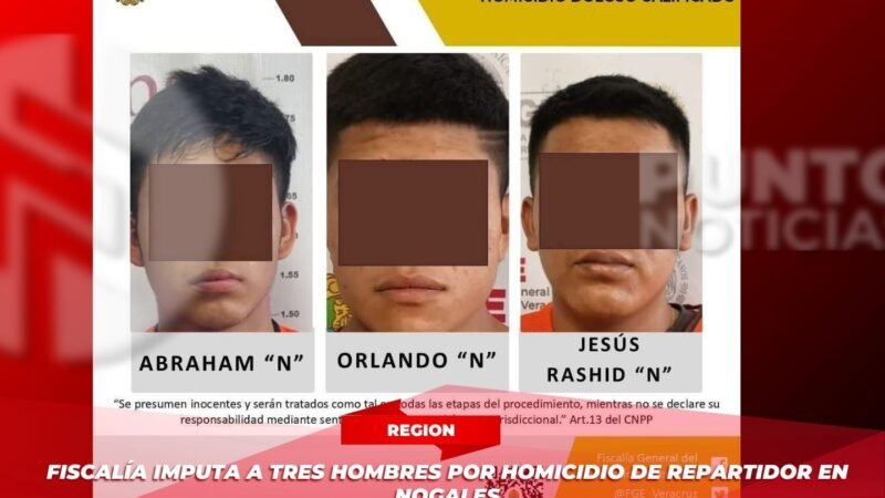 Fiscalía imputa a tres hombres por homicidio de repartidor en Nogales