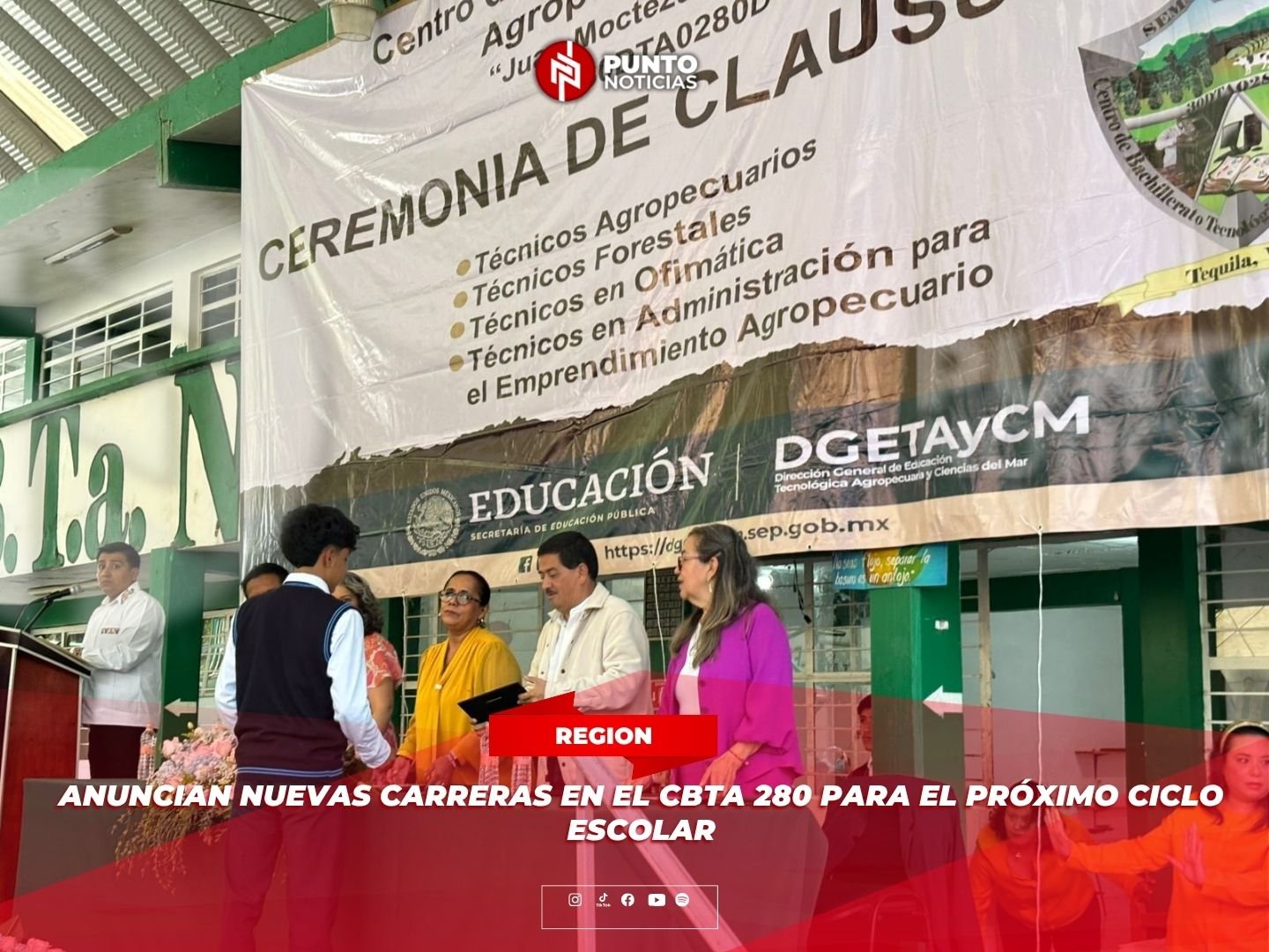 Anuncian nuevas carreras en el CBTA 280 para el próximo ciclo escolar