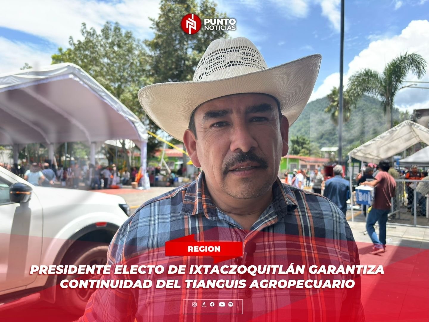 Presidente electo de Ixtaczoquitlán garantiza continuidad del Tianguis Agropecuario