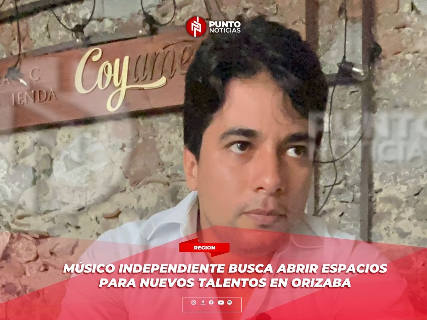 Músico independiente busca abrir espacios para nuevos talentos en Orizaba
