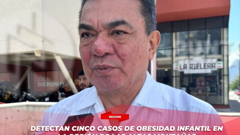 Detectan cinco casos de obesidad infantil en la región de las Altas Montañas