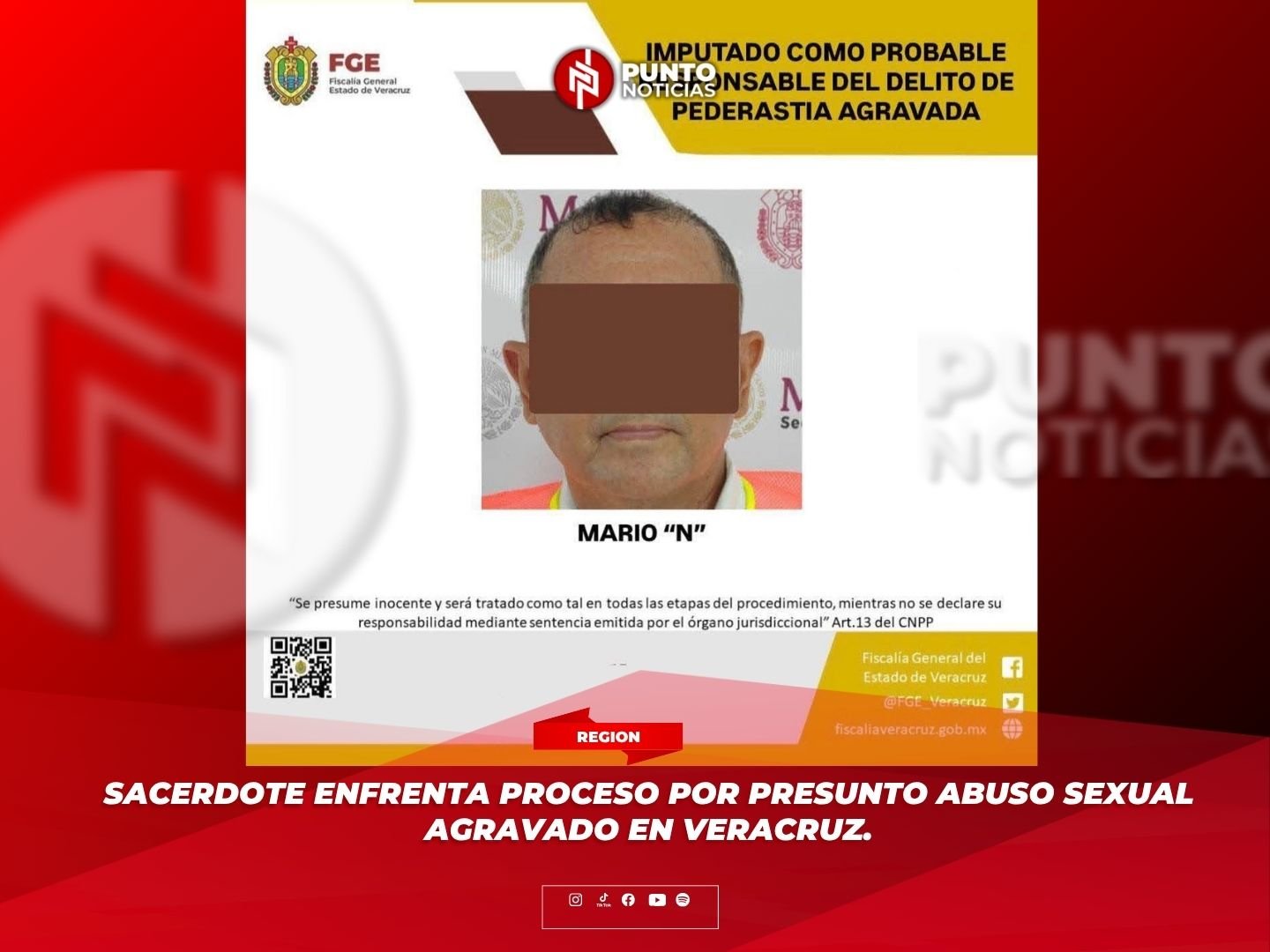 Sacerdote enfrenta proceso por presunto abuso sexual agravado en Veracruz.