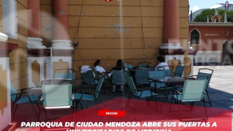 Parroquia de Ciudad Mendoza abre sus puertas a universitarios de Medicina