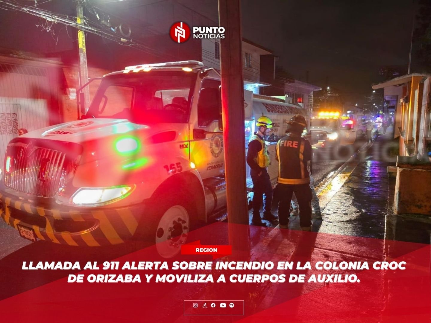 Llamada al 911 alerta sobre incendio en la colonia CROC de Orizaba y moviliza a cuerpos de auxilio.