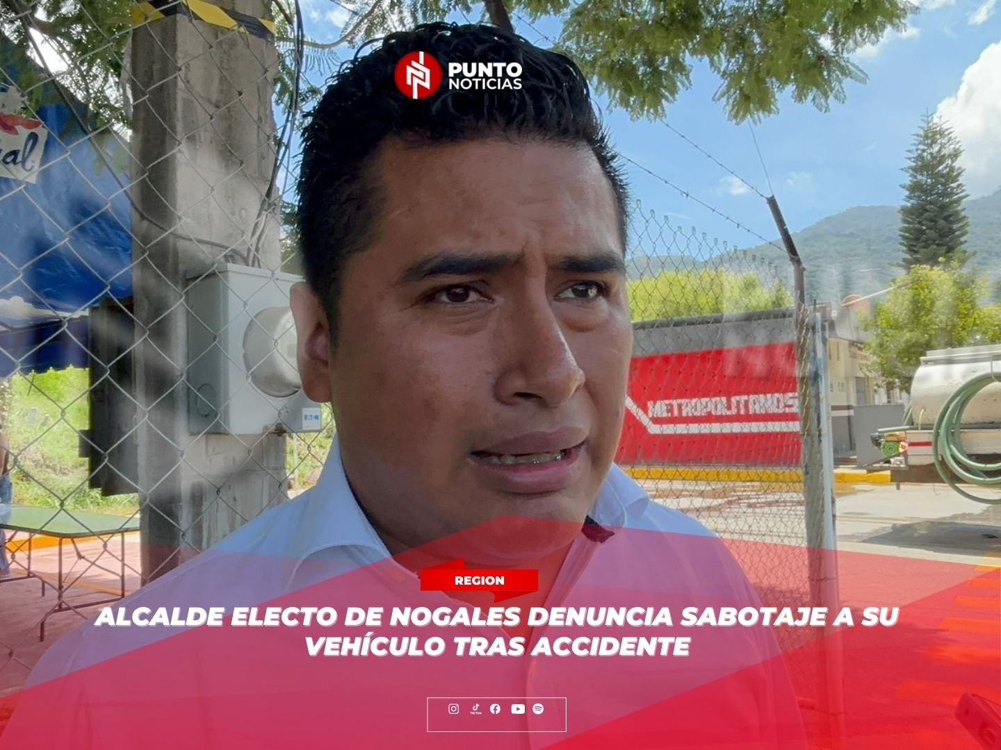 Alcalde electo de Nogales denuncia sabotaje a su vehículo tras accidente