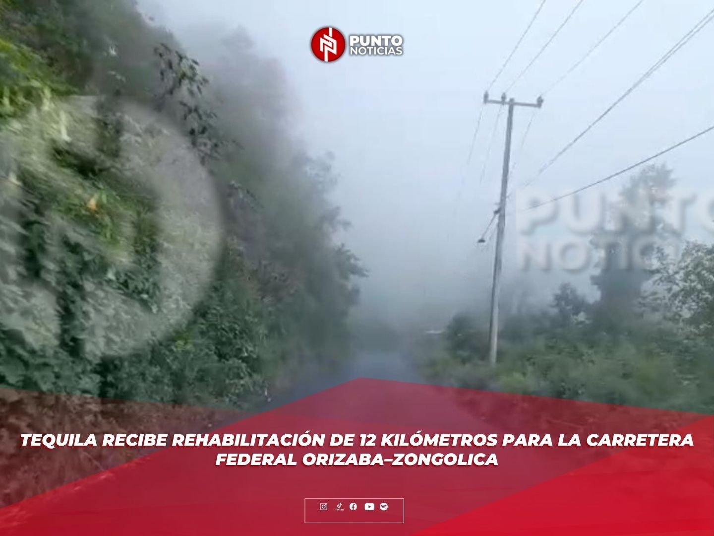 Tequila recibe rehabilitación de 12 kilómetros para la carretera federal Orizaba–Zongolica