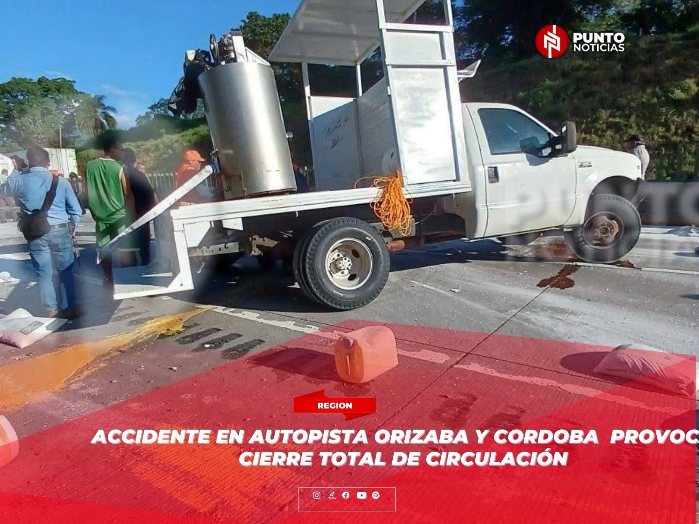 Accidente en autopista Orizaba–Córdoba provoca cierre total de circulación