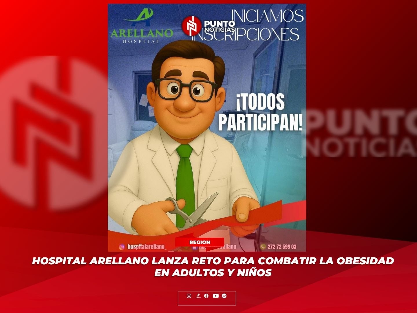 Hospital Arellano lanza reto para combatir la obesidad en adultos y niños