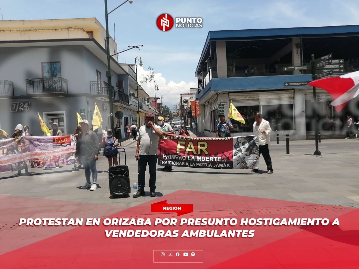 Protestan en Orizaba por presunto hostigamiento a vendedoras ambulantes
