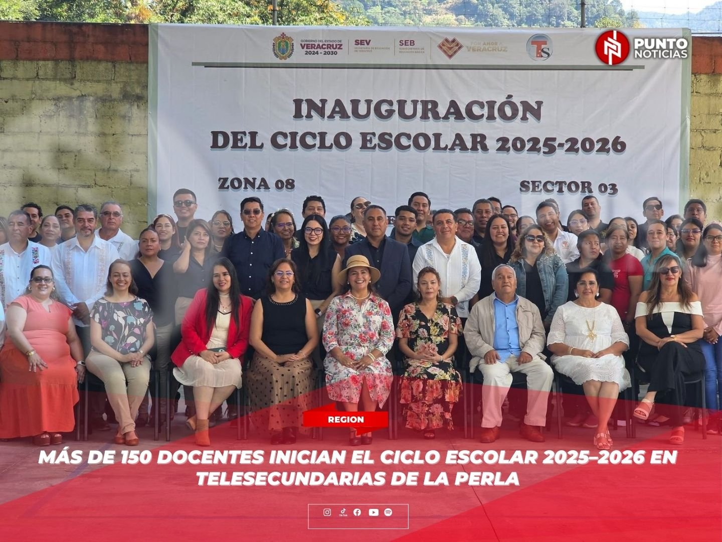 Más de 150 docentes inician el ciclo escolar 2025–2026 en telesecundarias de La Perla