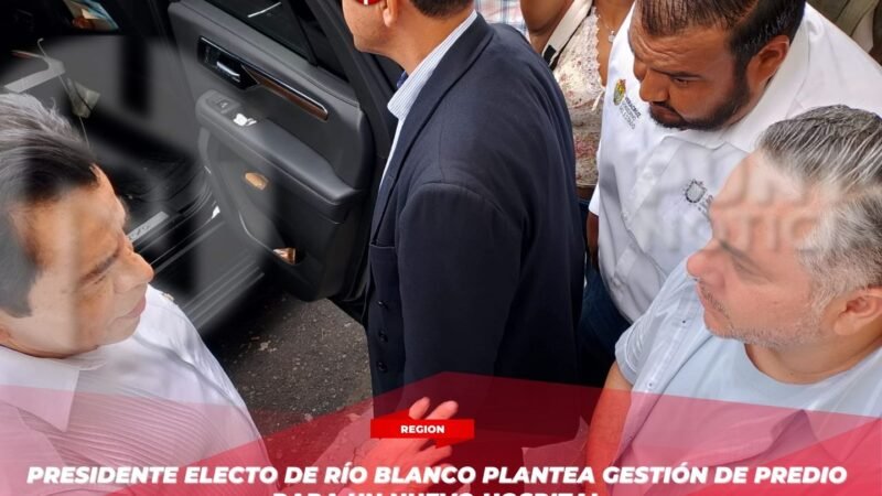 Presidente electo de Río Blanco plantea gestión de predio para un nuevo hospital
