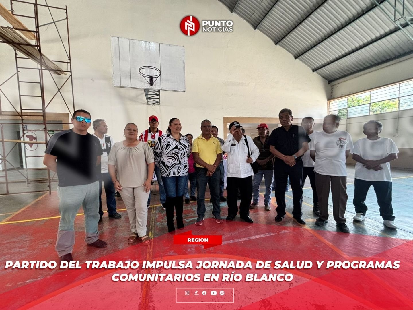 Partido del Trabajo impulsa jornada de salud y programas comunitarios en Río Blanco