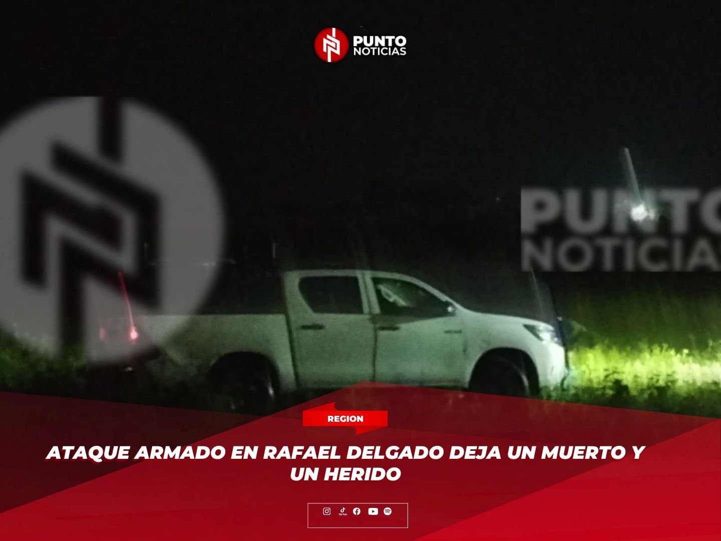 Ataque armado en Rafael Delgado deja un mu3Rt0 y un herido