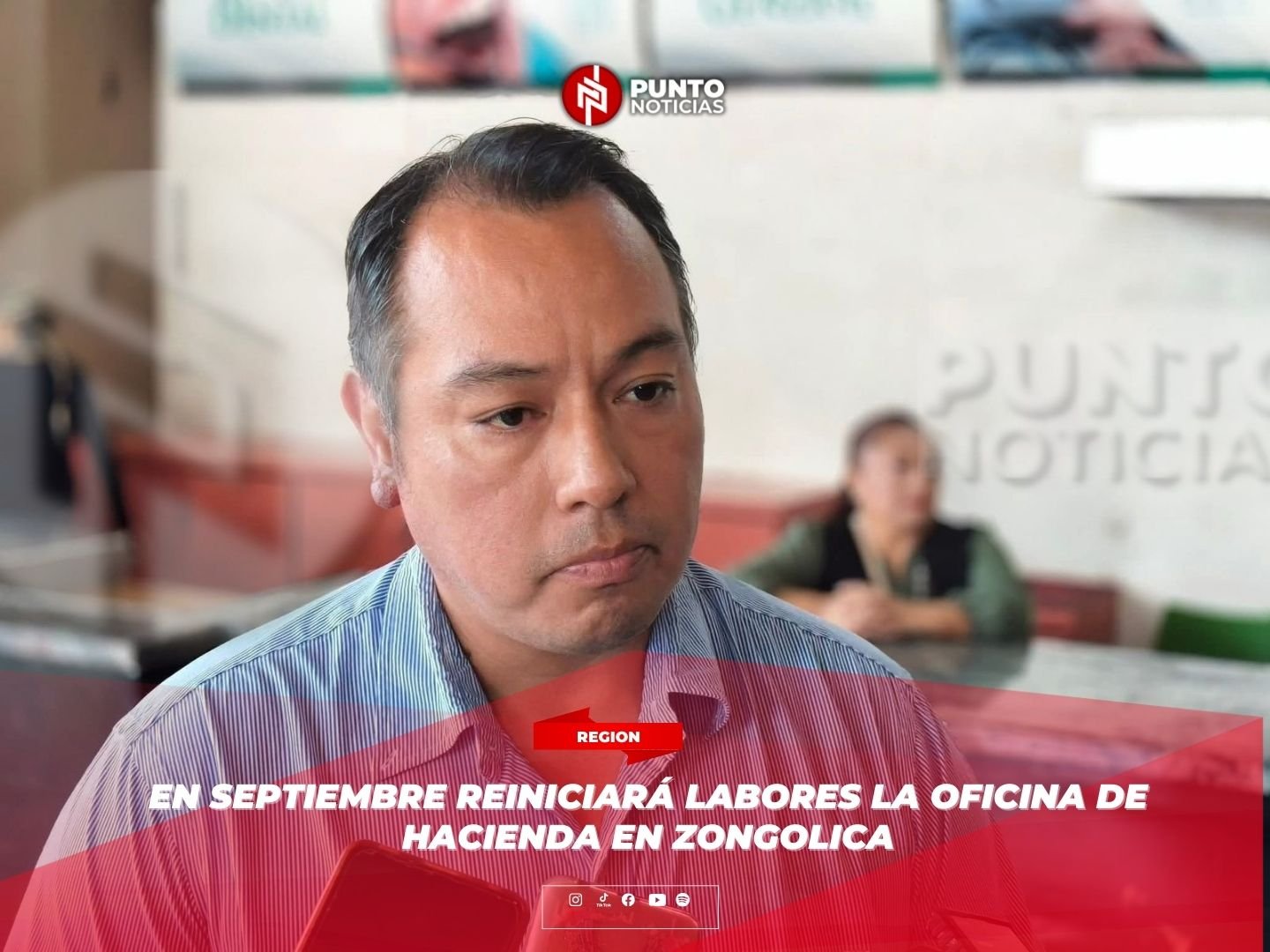 En septiembre reiniciará labores la oficina de Hacienda en Zongolica