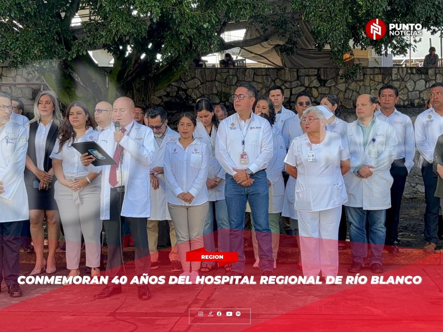 Conmemoran 40 años del Hospital Regional de Río Blanco