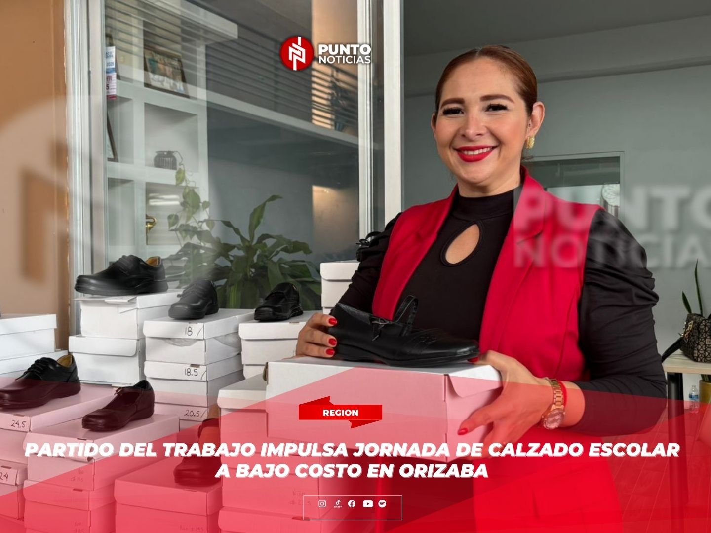 Partido del Trabajo impulsa jornada de calzado escolar a bajo costo en Orizaba