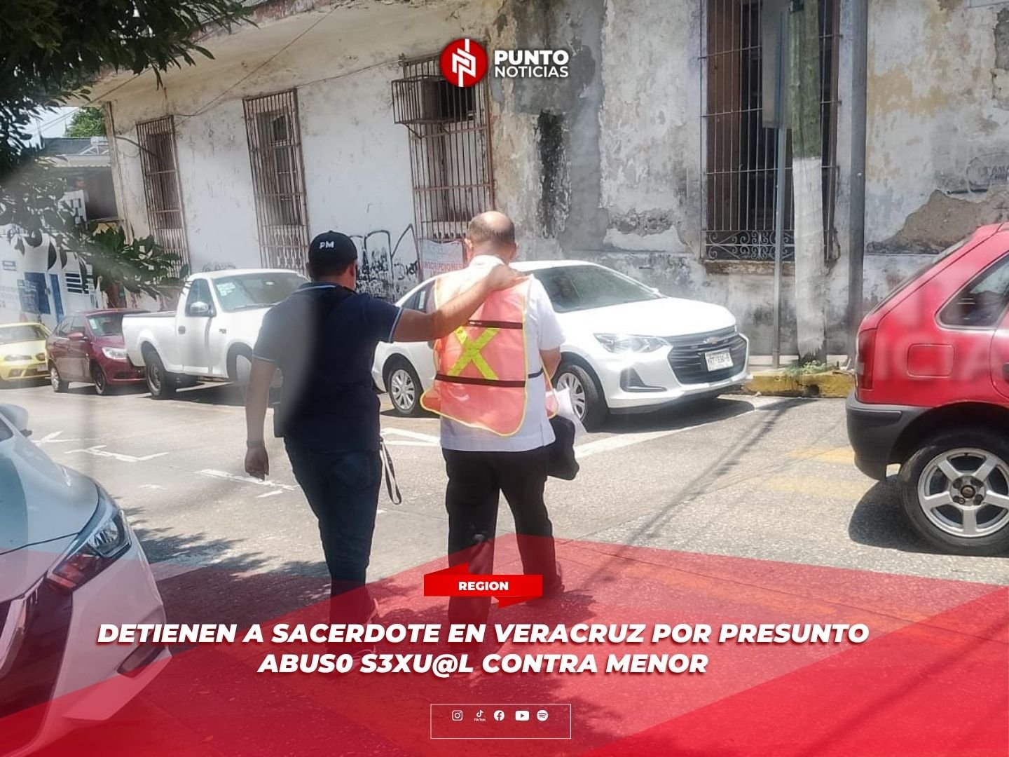 Detienen a sacerdote en Veracruz por presunto @bus0 sExu@l contra menor.