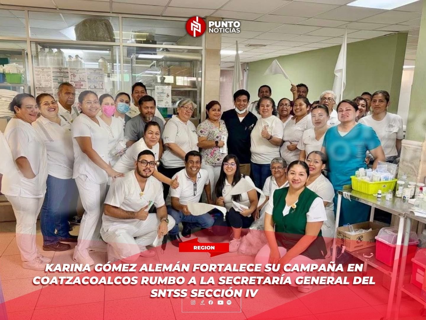 Karina Gómez Alemán fortalece su campaña en Coatzacoalcos rumbo a la Secretaría General del SNTSS Sección IV