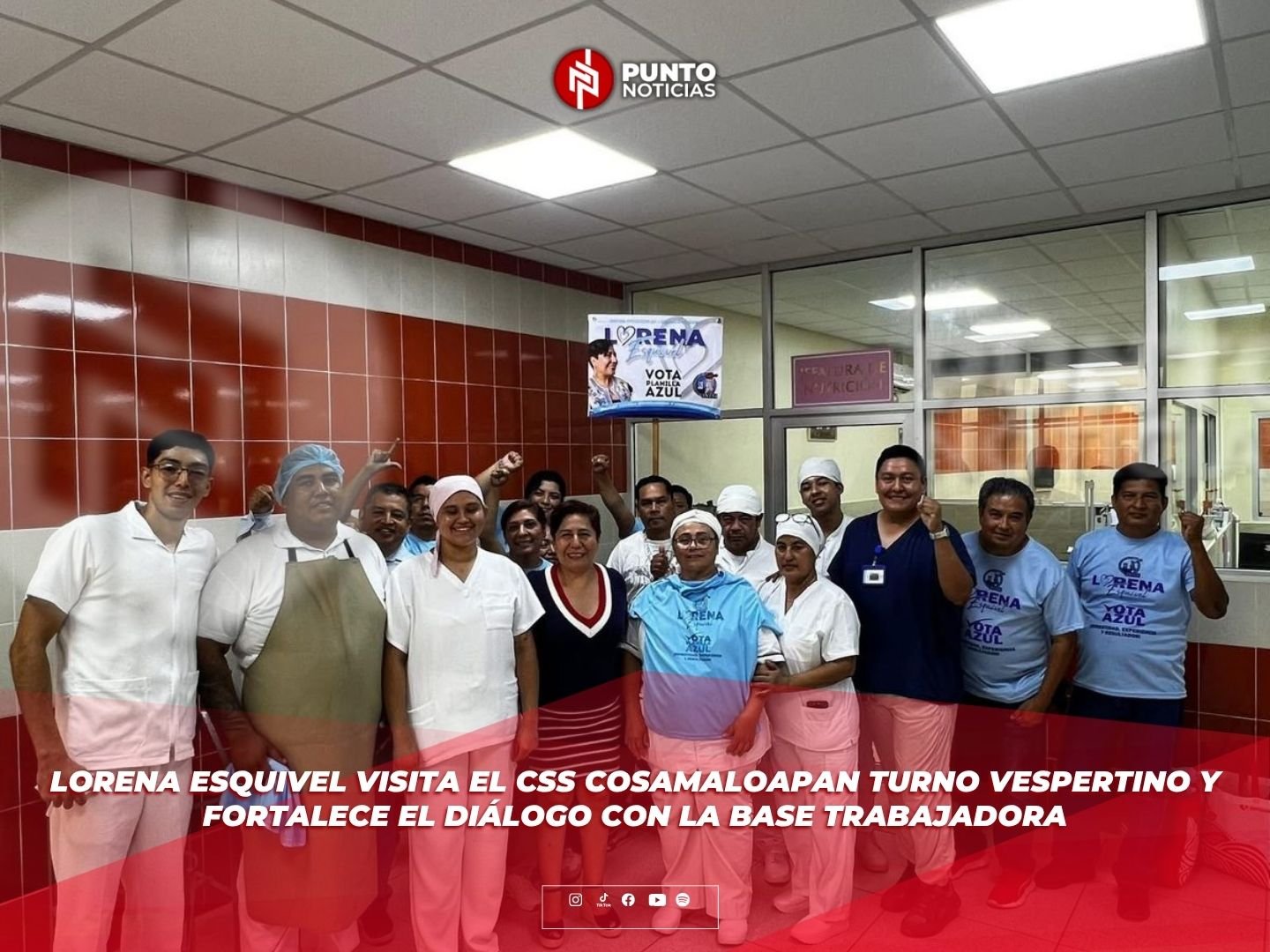 Lorena Esquivel visita el CSS Cosamaloapan Turno Vespertino y fortalece el diálogo con la base trabajadora