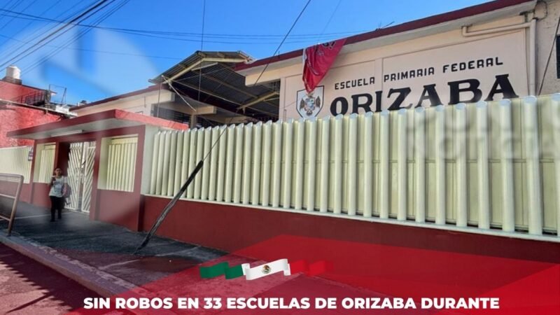 Sin robos en 33 escuelas de Orizaba durante vacaciones: supervisor escolar