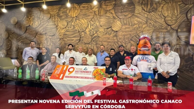 Presentan novena edición del Festival Gastronómico CANACO SERVYTUR en Córdoba