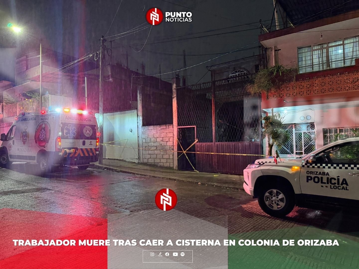 Trabajador muere tras caer a cisterna en colonia de Orizaba