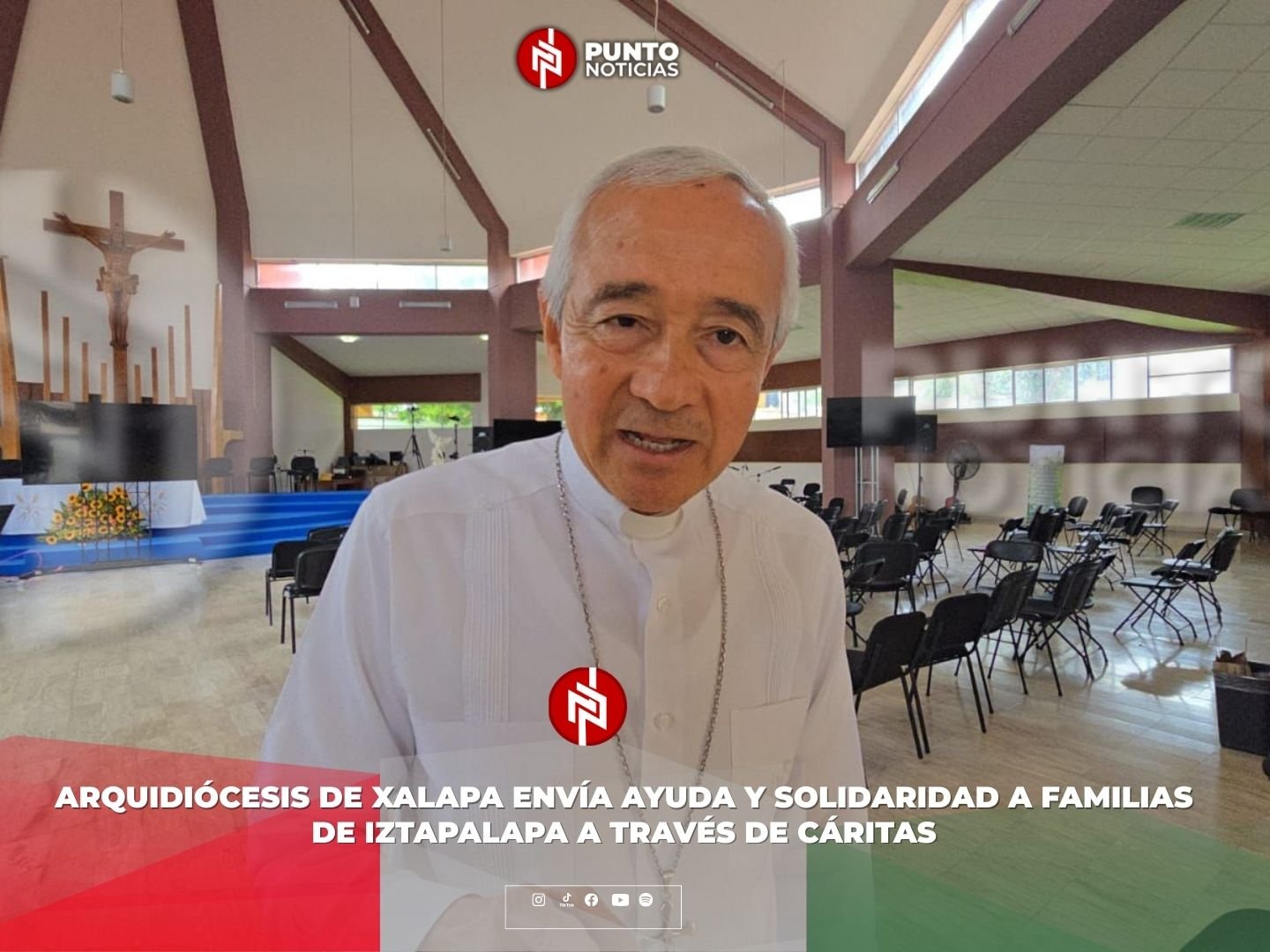 Arquidiócesis de Xalapa envía ayuda y solidaridad a familias de Iztapalapa a través de Cáritas