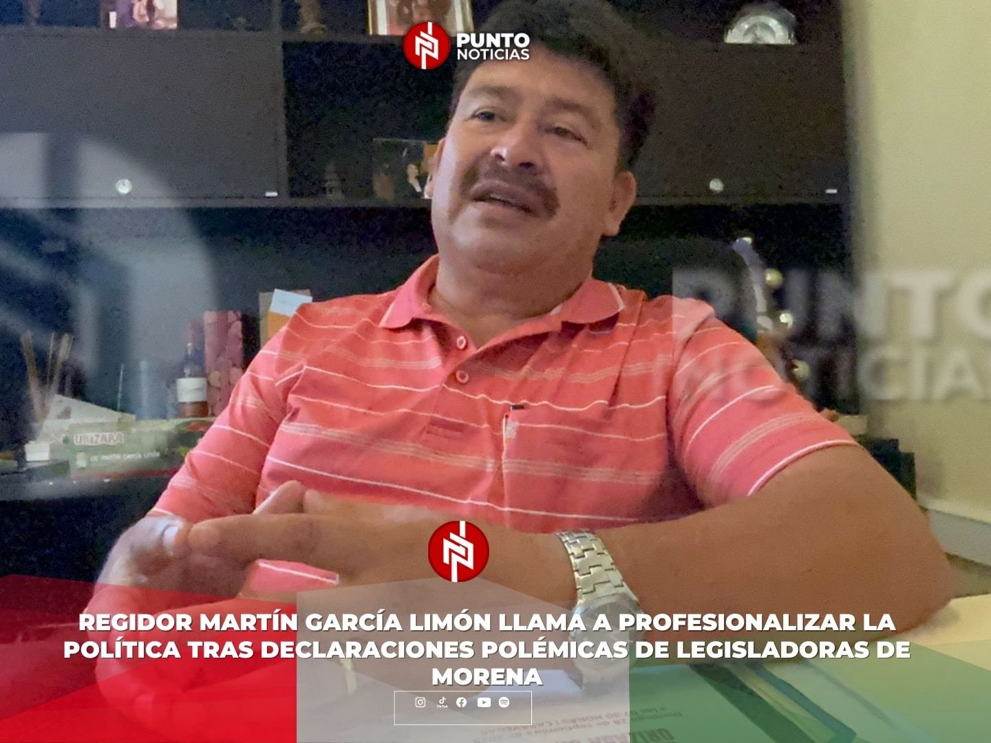 Regidor Martín García Limón llama a profesionalizar la política tras declaraciones polémicas de legisladoras de Morena