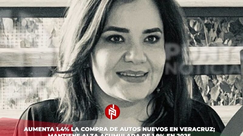 Aumenta 1.4% la compra de autos nuevos en Veracruz; mantiene alza acumulada de 1.9% en 2025