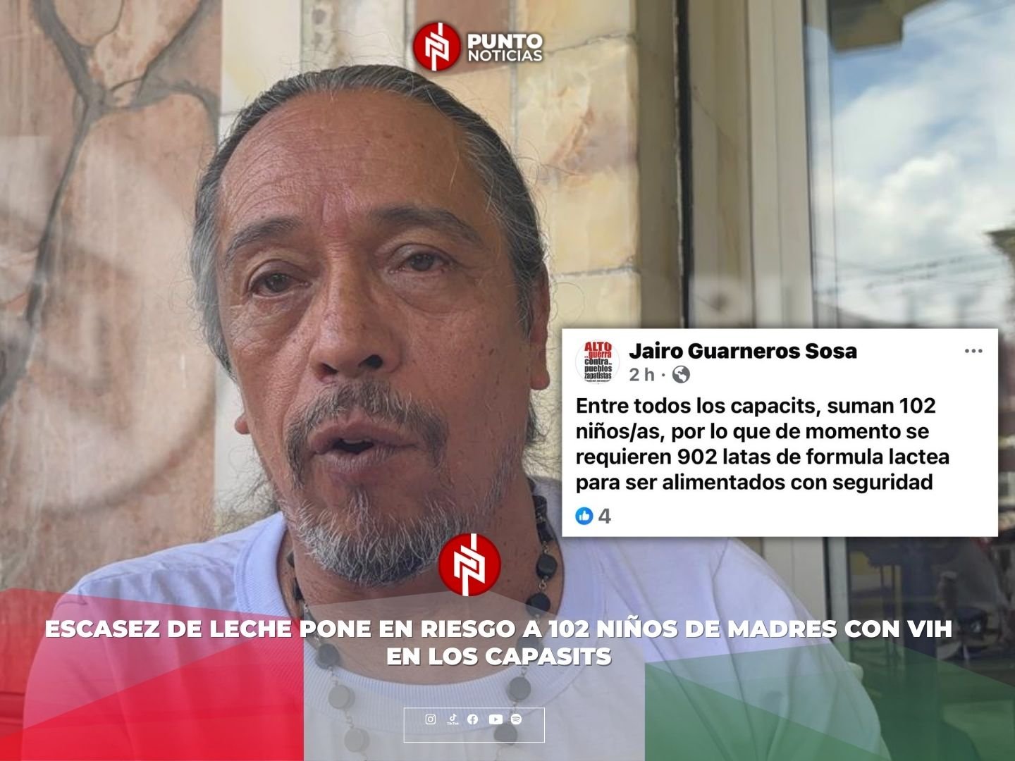 Escasez de leche pone en riesgo a 102 niños de madres con VIH en los CAPASITS