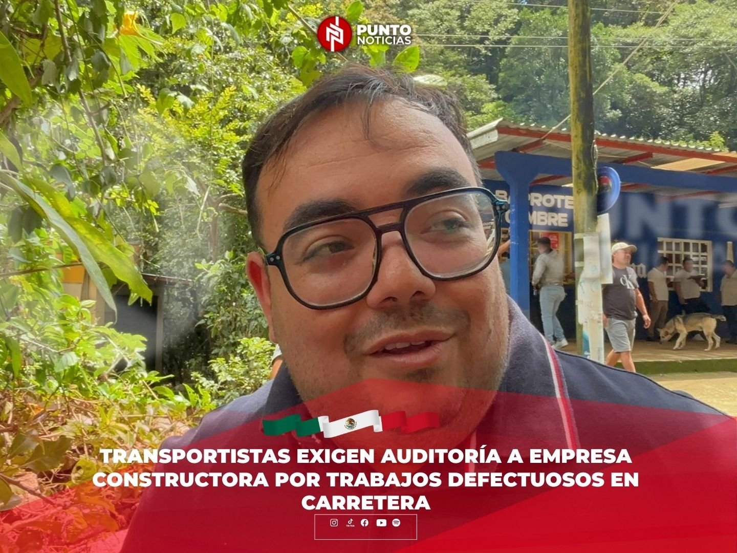 Transportistas exigen auditoría a empresa constructora por trabajos defectuosos en carretera