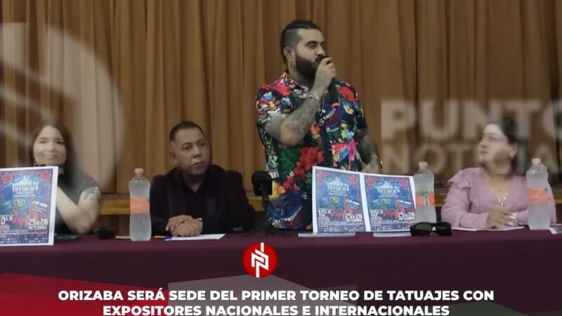 Orizaba será sede del primer torneo de tatuajes con expositores nacionales e internacionales