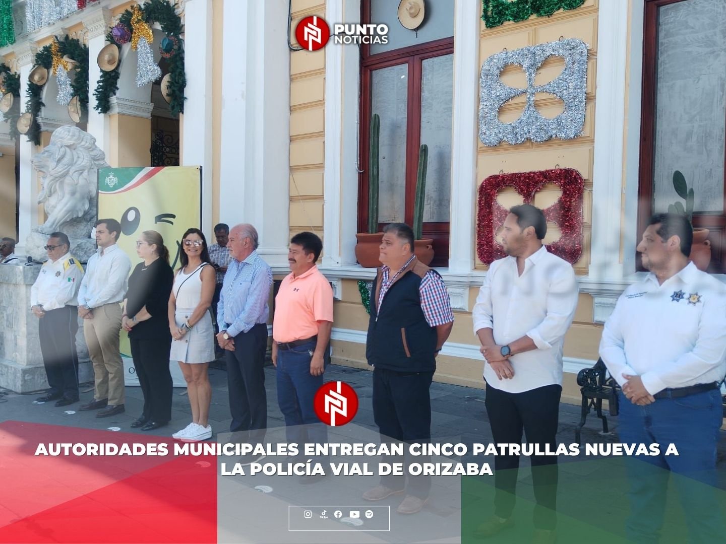 Autoridades municipales entregan cinco patrullas nuevas a la Policía Vial de Orizaba