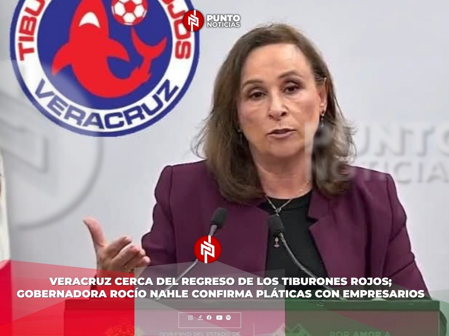 Veracruz cerca del regreso de los Tiburones Rojos; gobernadora Rocío Nahle confirma pláticas con empresarios