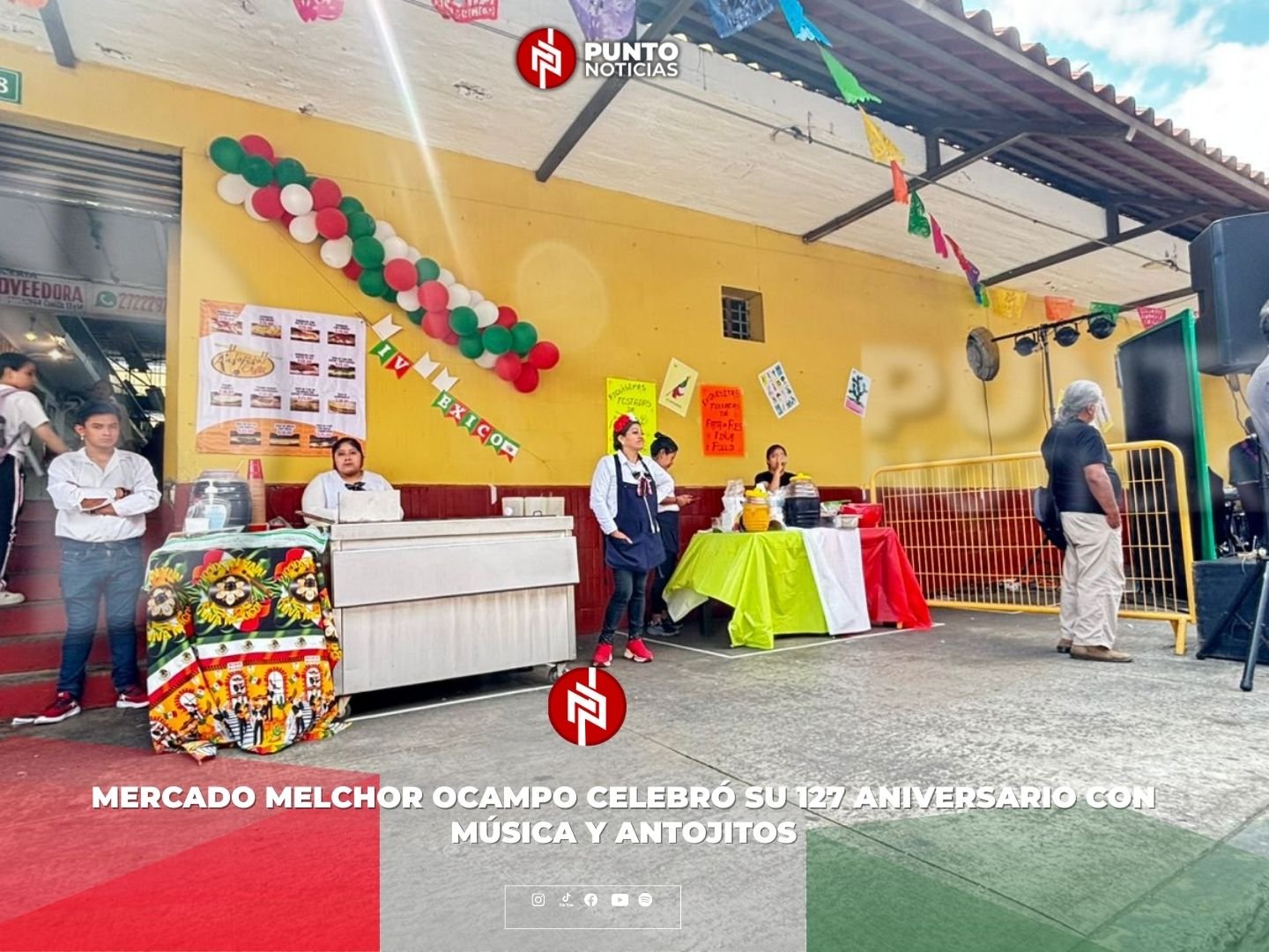 Mercado Melchor Ocampo celebró su 127 aniversario con música y antojitos