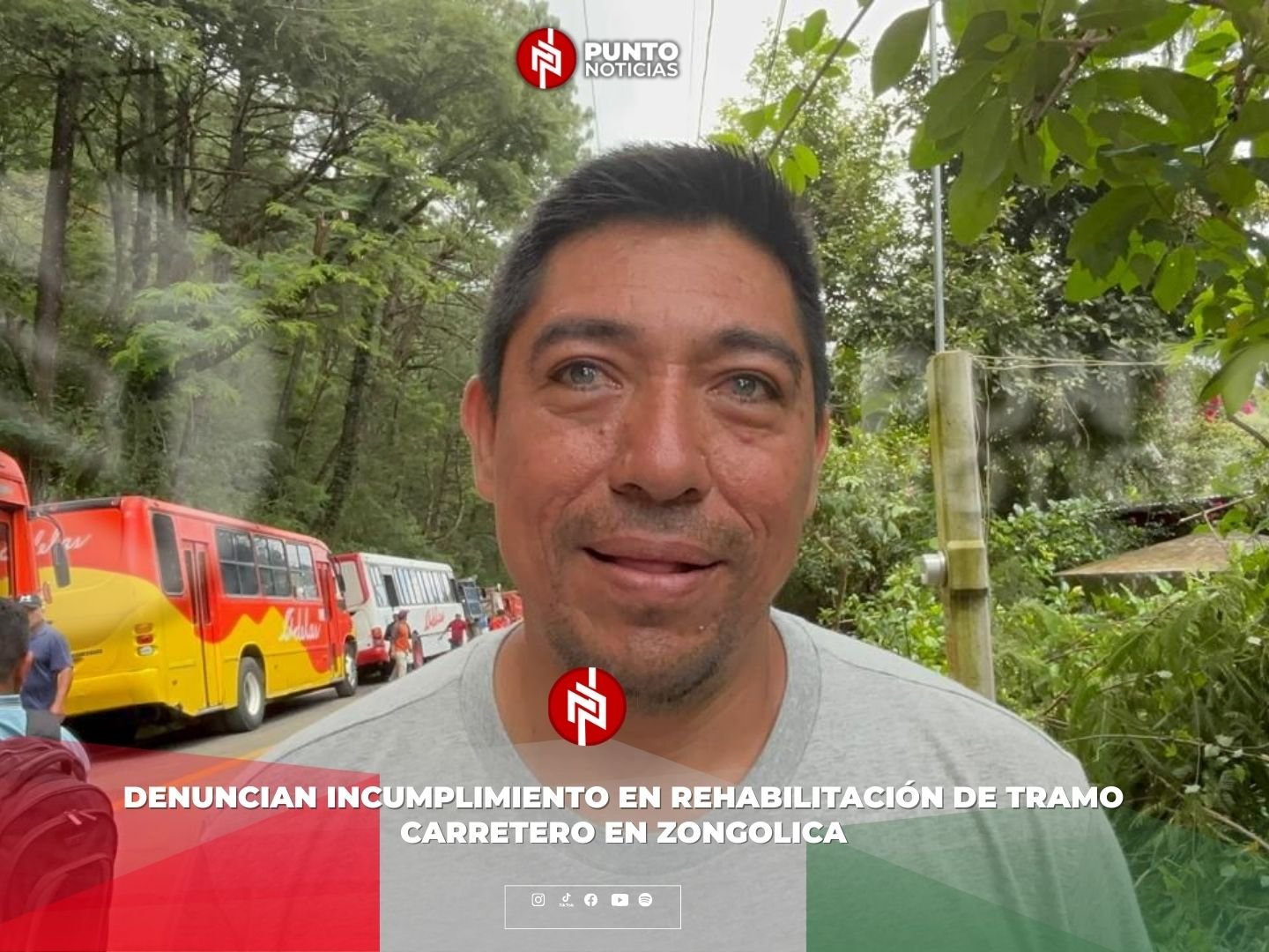 Denuncian incumplimiento en rehabilitación de tramo carretero en Zongolica