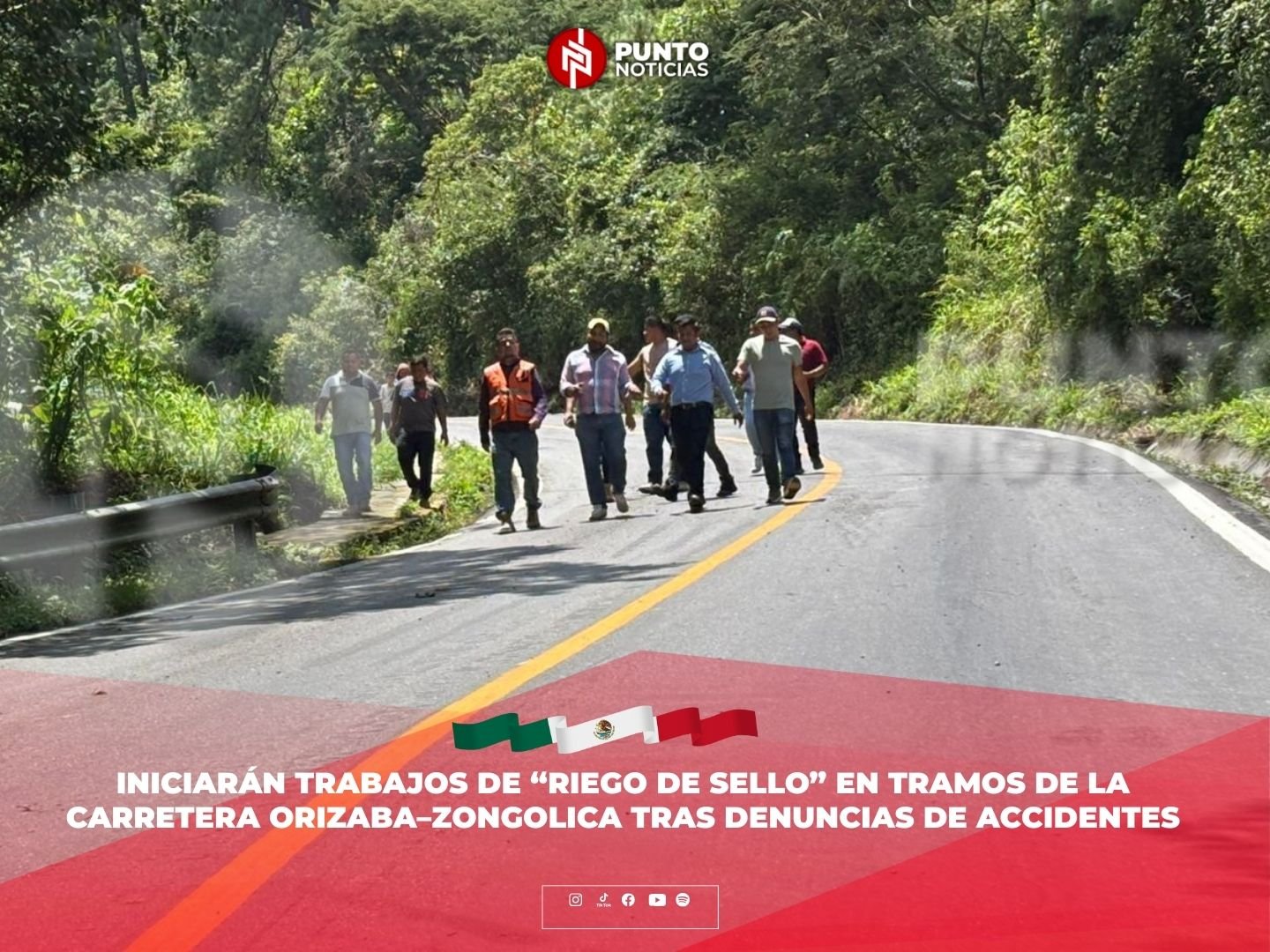 Iniciarán trabajos de “riego de sello” en tramos de la carretera Orizaba–Zongolica tras denuncias de accidentes